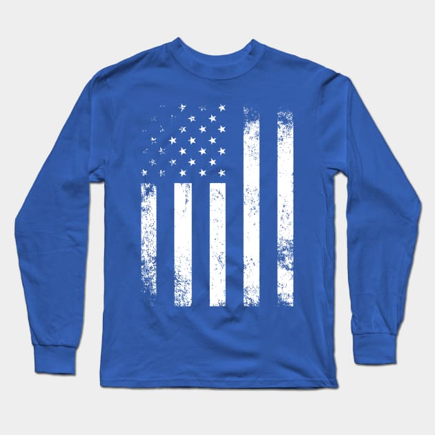 USA Flag Long Sleeve T-Shirt by Etopix